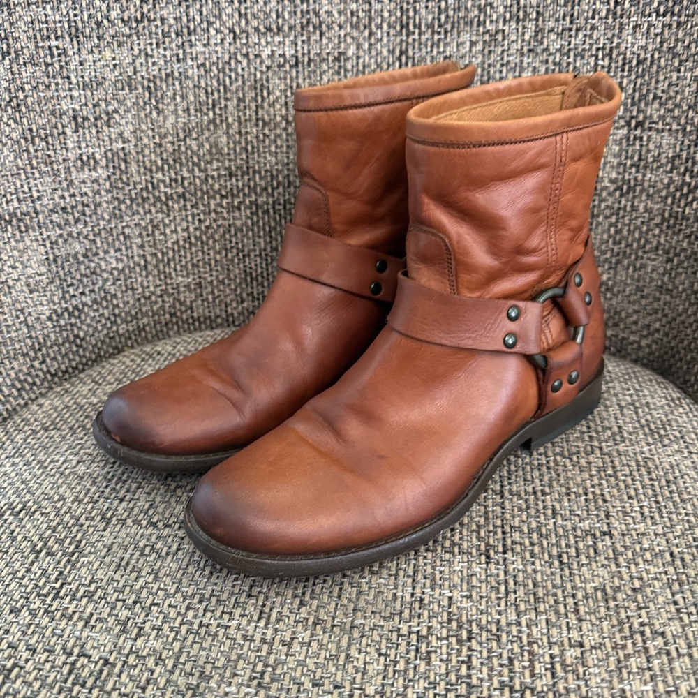 Frye Harness Ankle Boots Size 5 1/2B